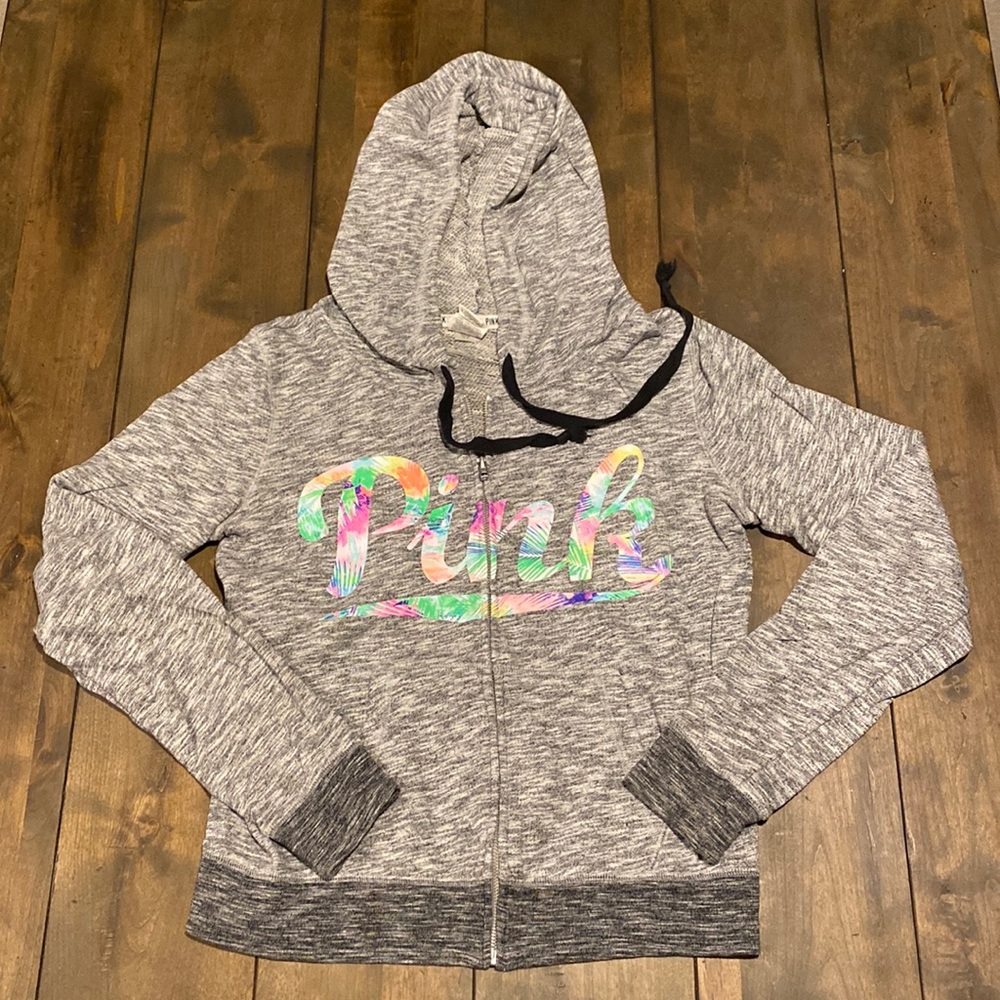 PINK zip up sweatshirt